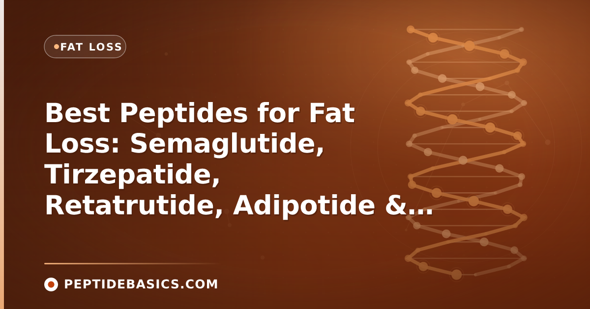 Best Peptides for Fat Loss: Semaglutide, Tirzepatide, Retatrutide, Adipotide & Tesofensine