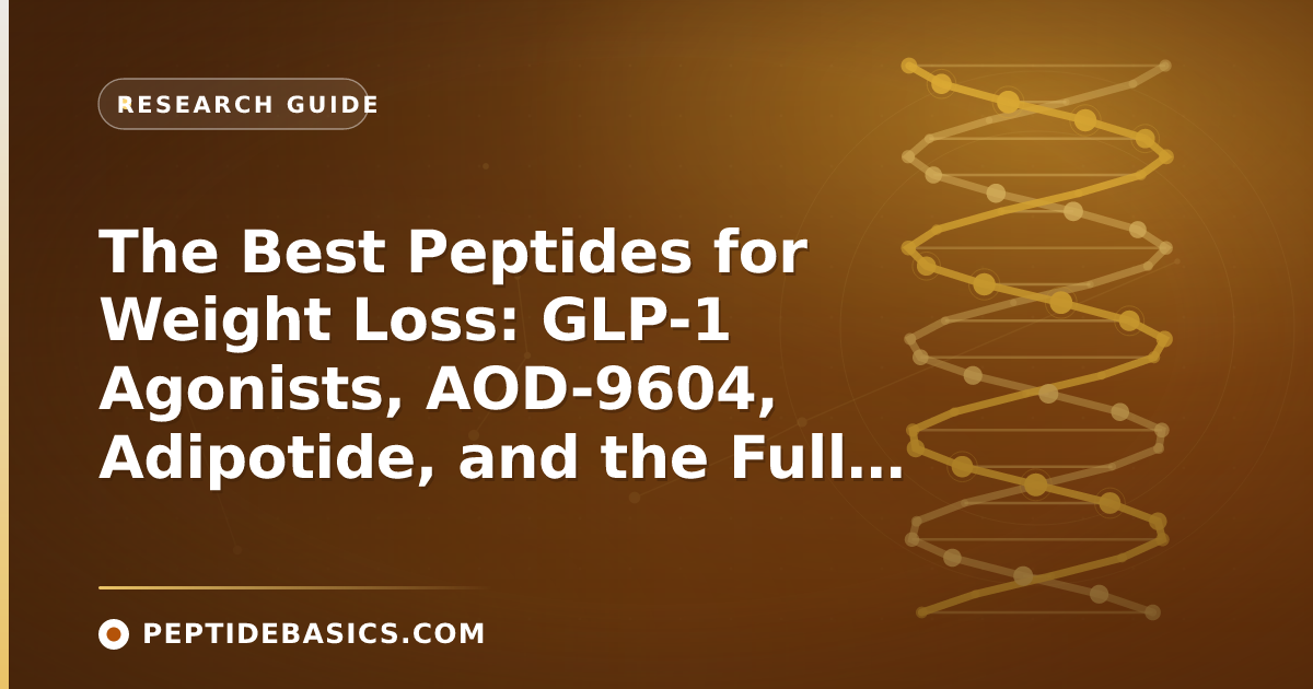 The Best Peptides for Weight Loss: GLP-1 Agonists, AOD-9604, Adipotide, and the Full Picture
