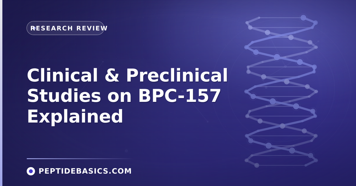 Clinical & Preclinical Studies on BPC-157 Explained