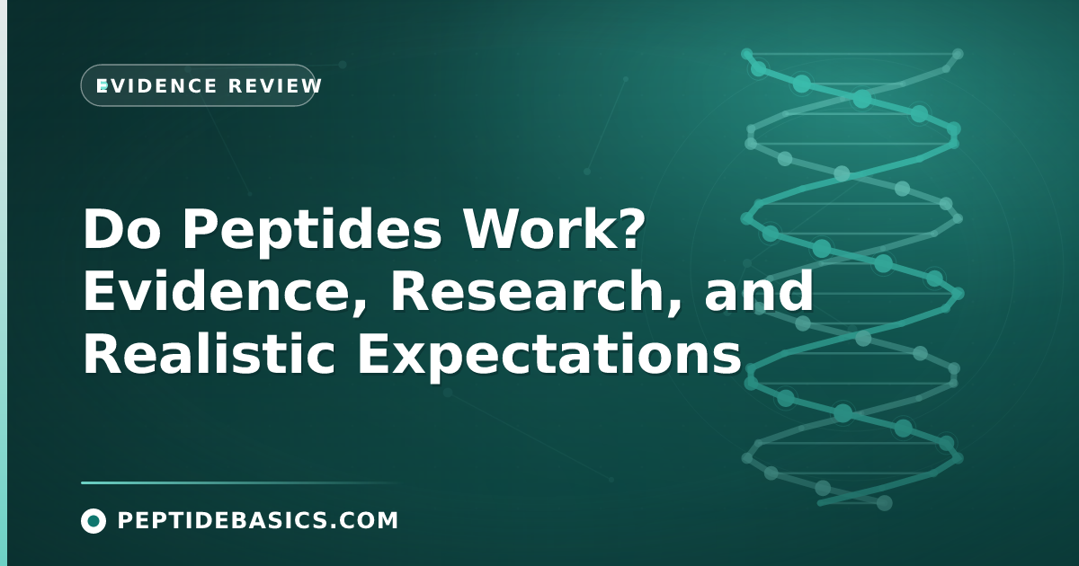 Do Peptides Work? Evidence, Research, and Realistic Expectations