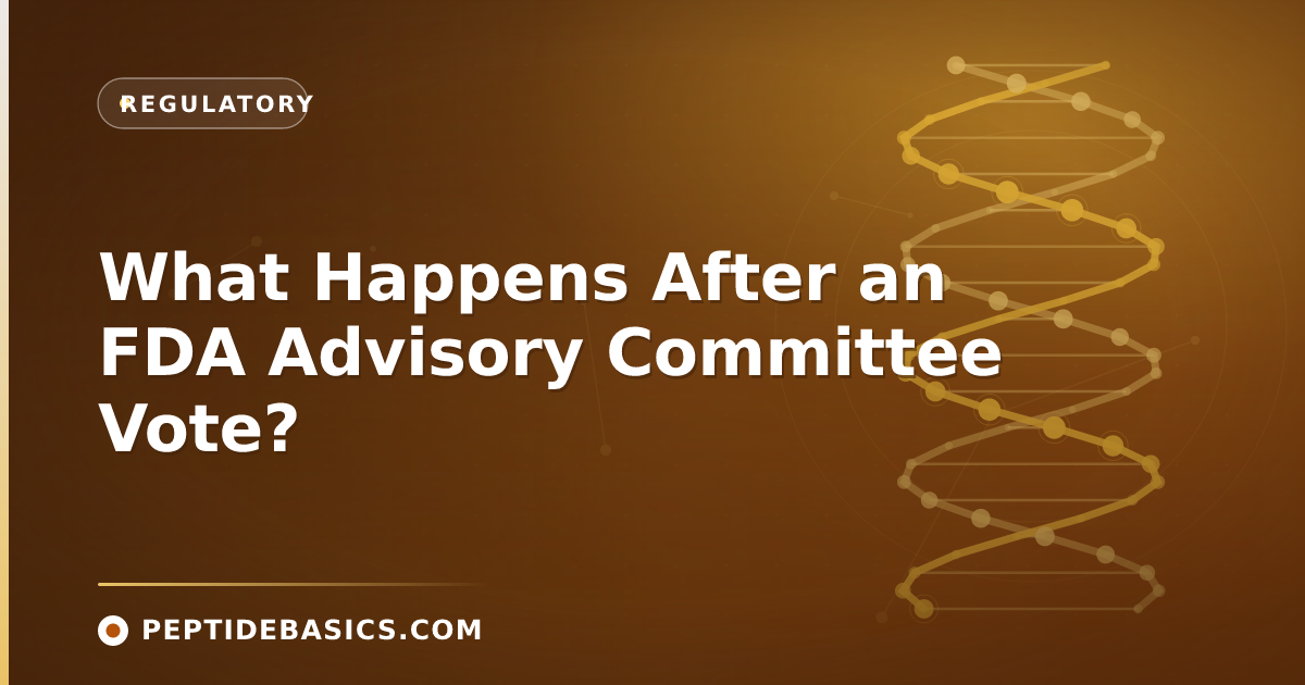 What Happens After an FDA Advisory Committee Vote?