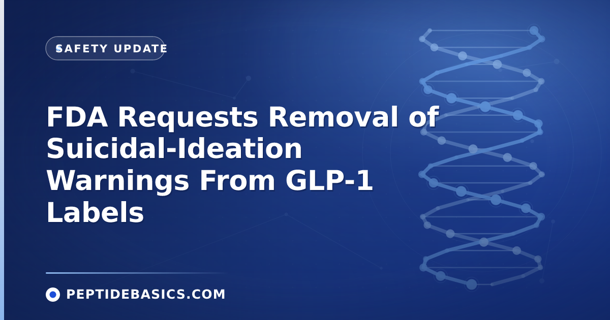 FDA Requests Removal of Suicidal-Ideation Warnings From GLP-1 Labels