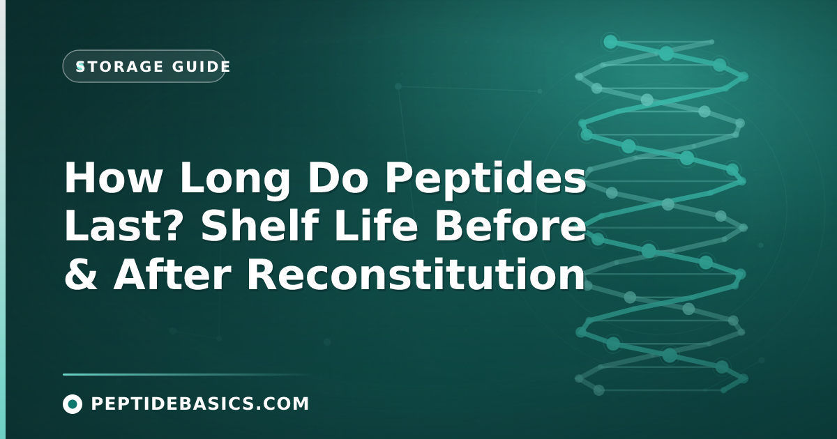 How Long Do Peptides Last? Shelf Life Before & After Reconstitution
