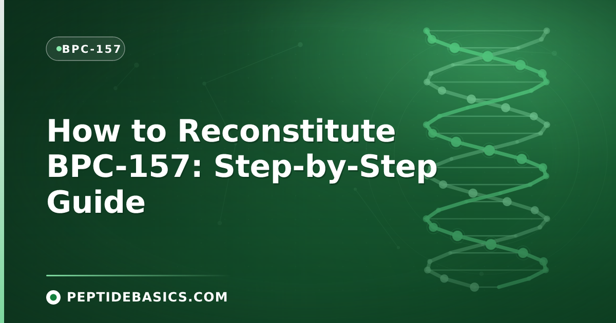 How to Reconstitute BPC-157: Step-by-Step Guide