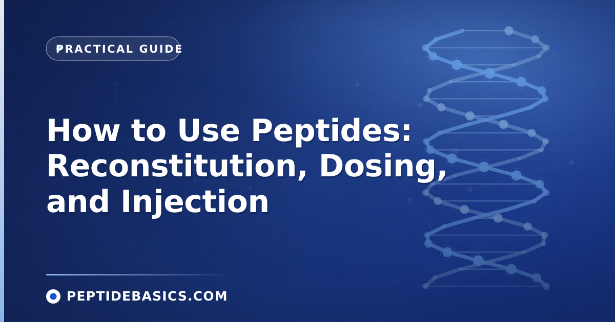 How to Use Peptides: Reconstitution, Dosing, and Injection