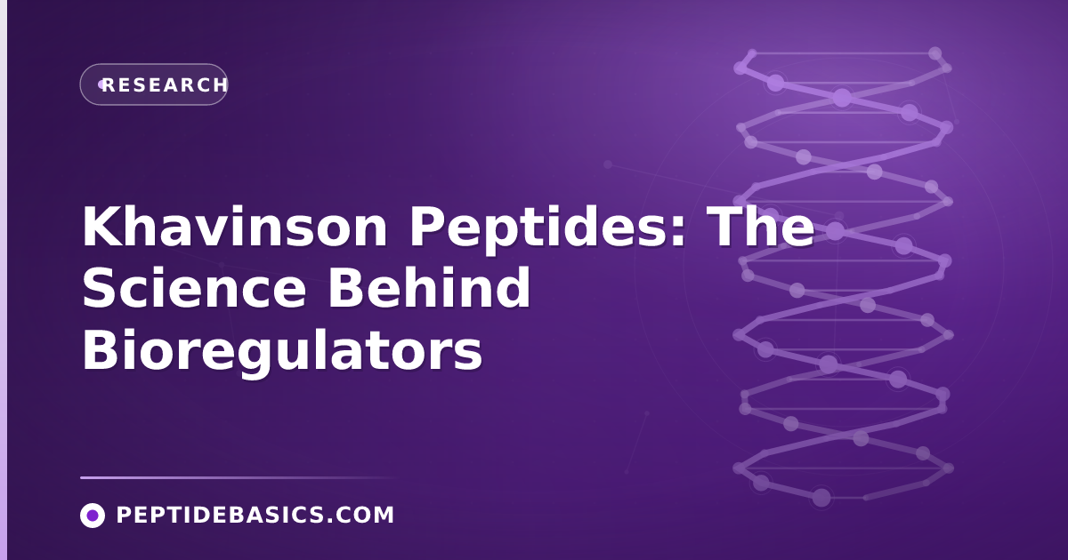 Khavinson Peptides: The Science Behind Bioregulators