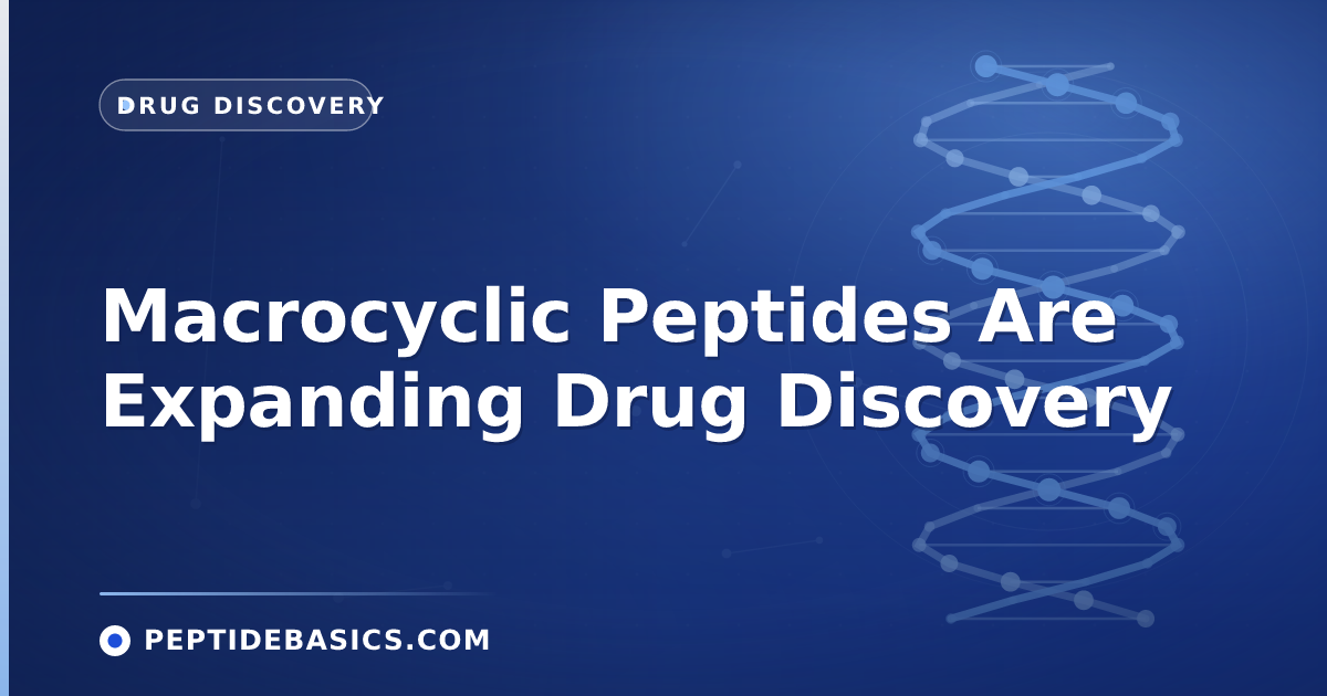Macrocyclic Peptides Are Expanding Drug Discovery