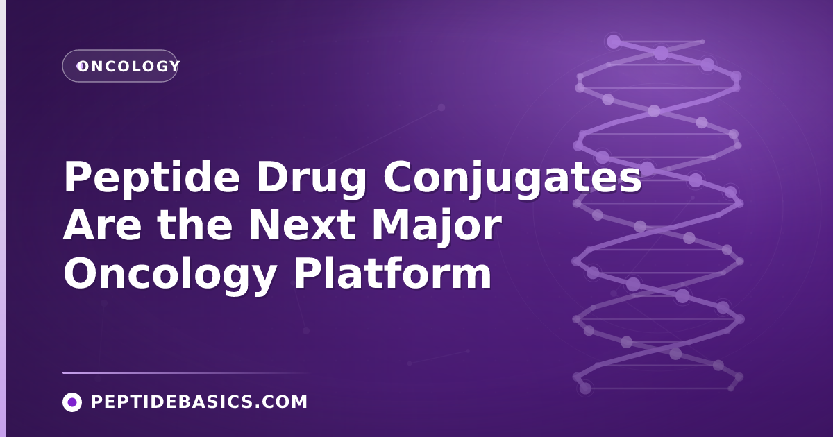 Peptide Drug Conjugates Are the Next Major Oncology Platform