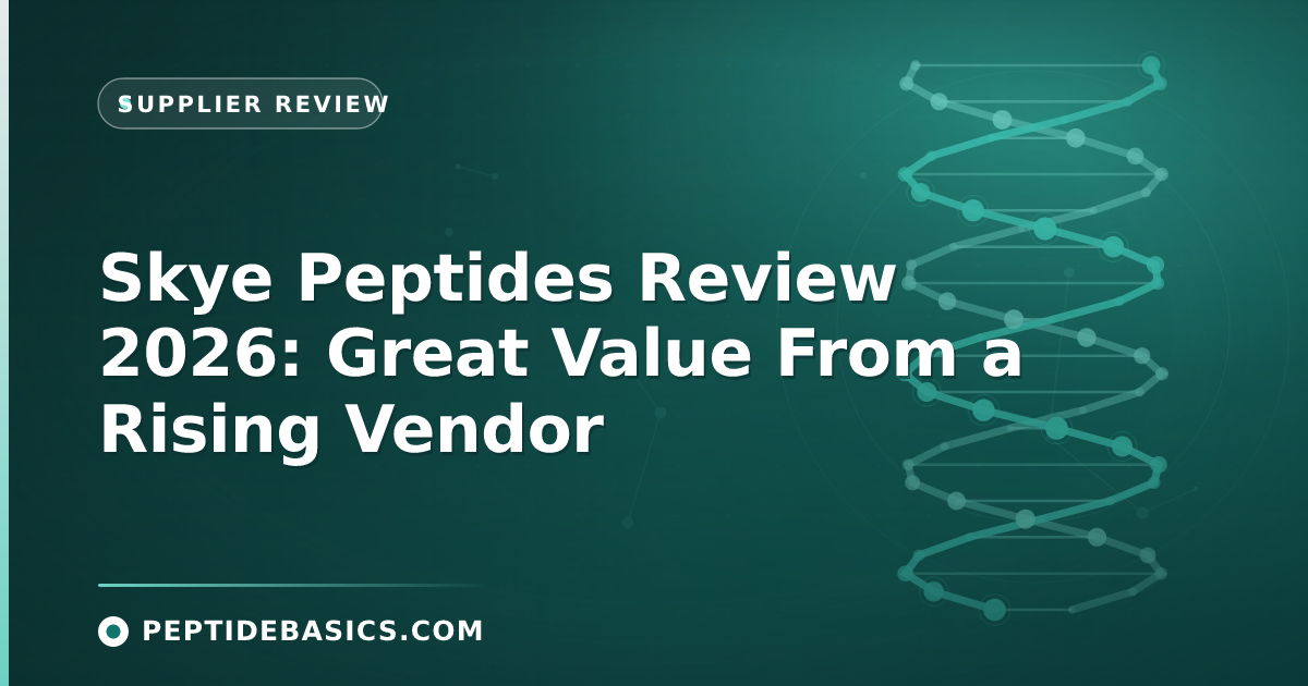 Skye Peptides Review 2026: Great Value From a Rising Vendor