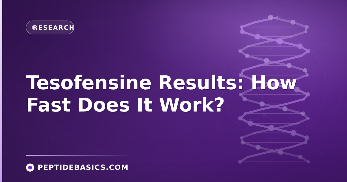 Tesofensine Results: How Fast Does It Work?