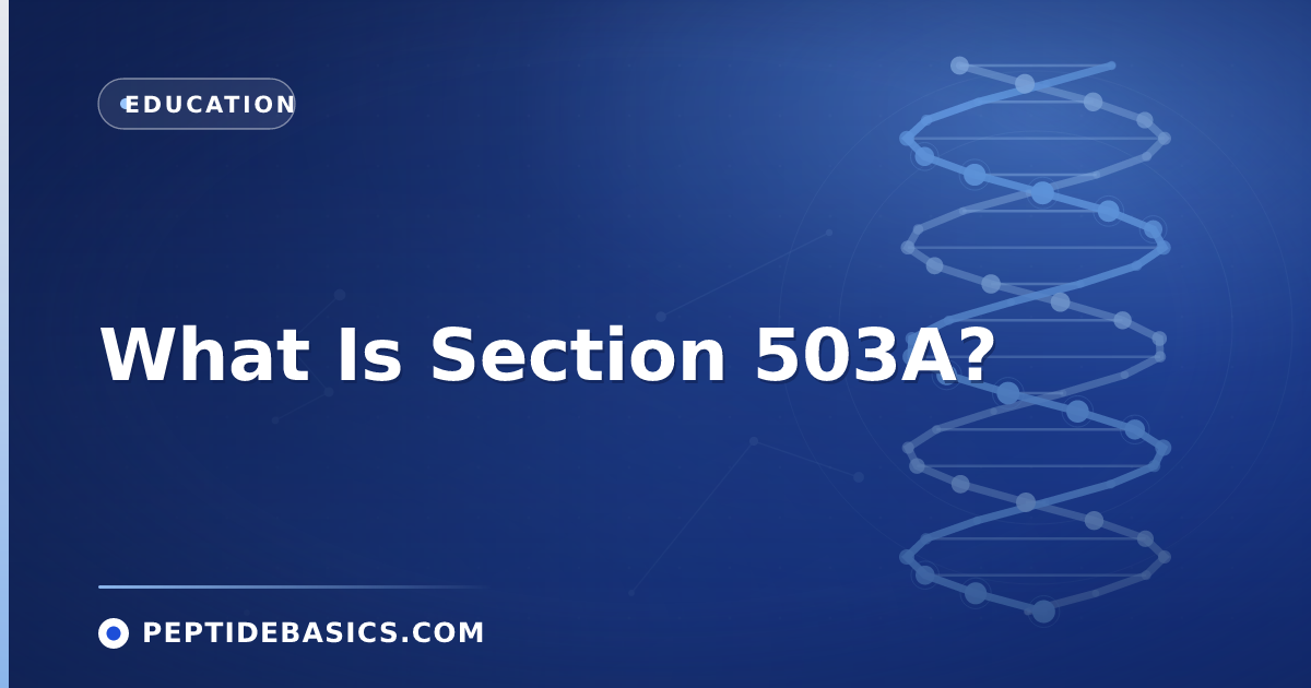 What Is Section 503A?
