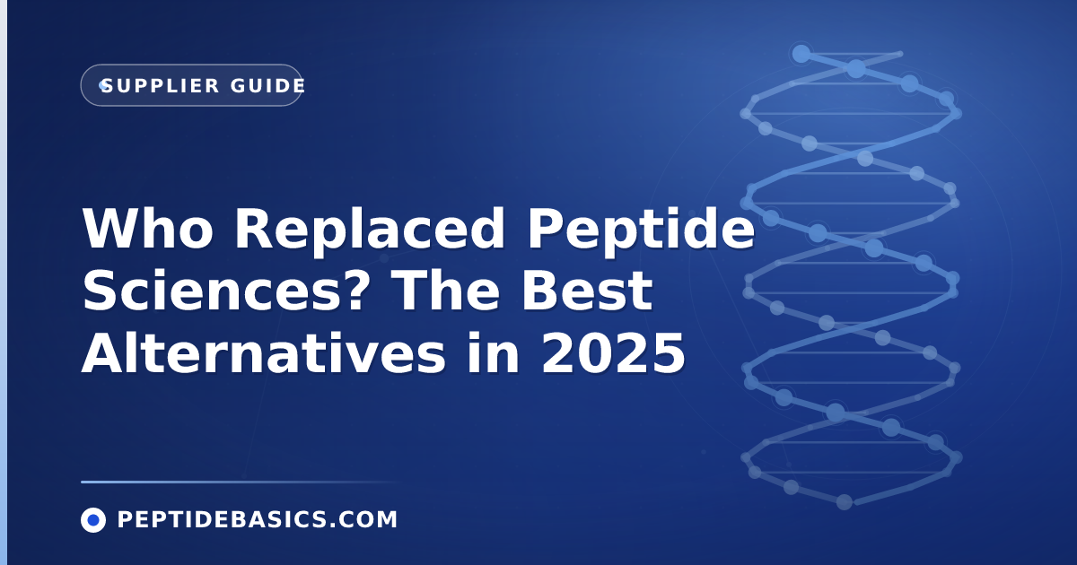 Who Replaced Peptide Sciences? The Best Alternatives in 2025