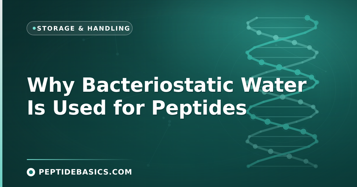 Why Bacteriostatic Water Is Used for Peptides